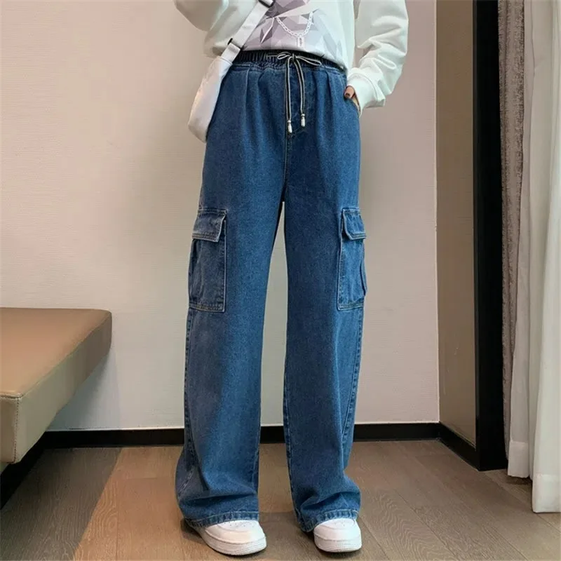 6XL HIgh Waist Wide Leg Jeans Casual Cargo Vaqueros Korean Streetwear Straight Denim Pants Womens Baggy Trousers Oversize
6XL HIgh Waist Wide Leg Jeans Casual Cargo Vaqueros Korean Streetwear Straight Denim Pants Womens Baggy Trousers Oversize