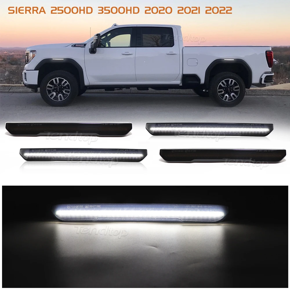 4x Front Amber Rear Red LED Side Marker Light For GMC Sierra 2500 3500HD 2020 2021 2022 2023 Side Marker Lamp Fender Light White
4x Front Amber Rear Red LED Side Marker Light For GMC Sierra 2500 3500HD 2020 2021 2022 2023 Side Marker Lamp Fender Light White