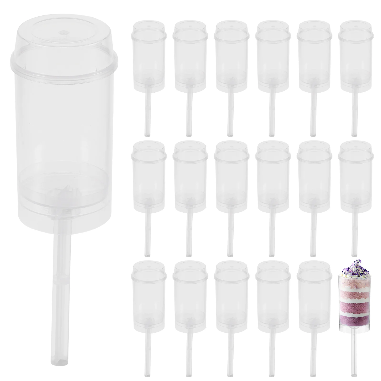 Round Push-Up Cake Pop Shooter Plastic Clear Cake Holder Push Pops Cake Container With Lid Kitchen Supplies
Round Push-Up Cake Pop Shooter Plastic Clear Cake Holder Push Pops Cake Container With Lid Kitchen Supplies