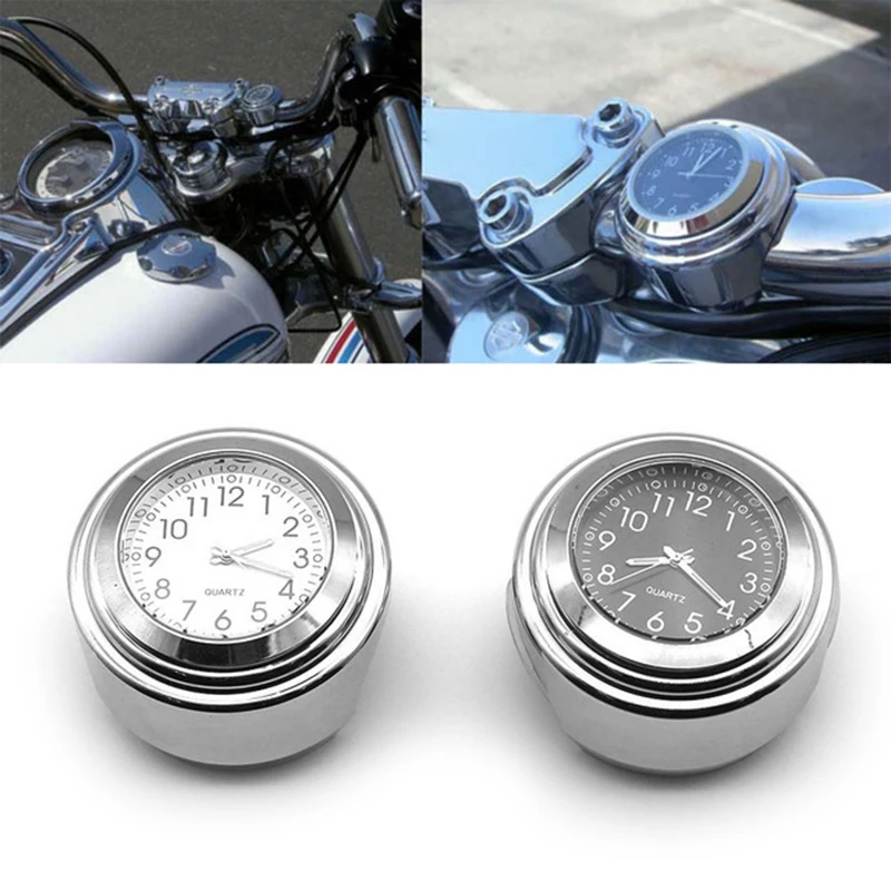 Universal 7/8 " Waterproof Thermometer Chrome Motorcycle Bicycle Handlebar Mounted Quartz Clock Aluminum Luminous Parts
Universal 7/8 " Waterproof Thermometer Chrome Motorcycle Bicycle Handlebar Mounted Quartz Clock Aluminum Luminous Parts