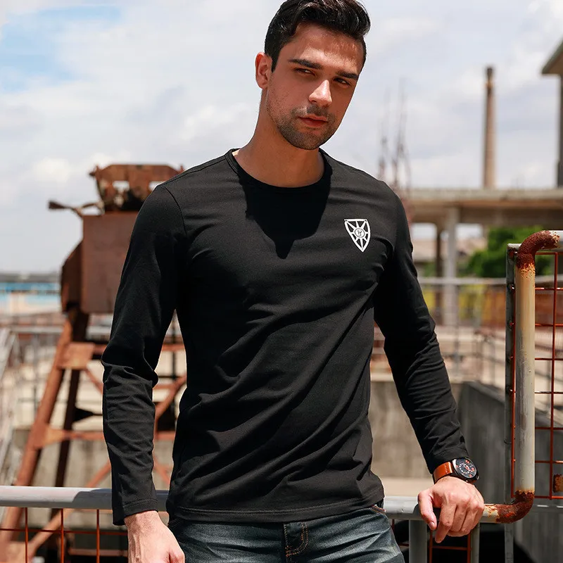 Spring Long Sleeve 100% Cotton T Shirt For Men High Quality Solid Casual Mens T-shirts Male Tops Classic Clothes Men's T-shirts
Spring Long Sleeve 100% Cotton T Shirt For Men High Quality Solid Casual Mens T-shirts Male Tops Classic Clothes Men's T-shirts