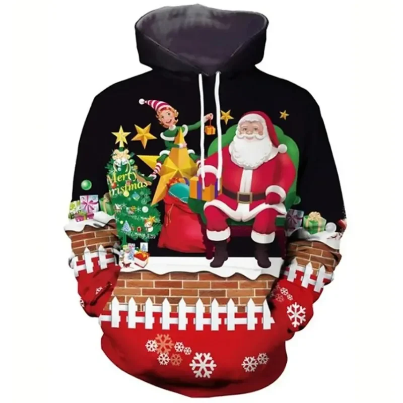 Christmas Hooded For Men 3d Santa Claus Print Hoodies Autumn Top Oversized Men Clothing Winter Long Sleeve Sweatshirt Casual
Christmas Hooded For Men 3d Santa Claus Print Hoodies Autumn Top Oversized Men Clothing Winter Long Sleeve Sweatshirt Casual