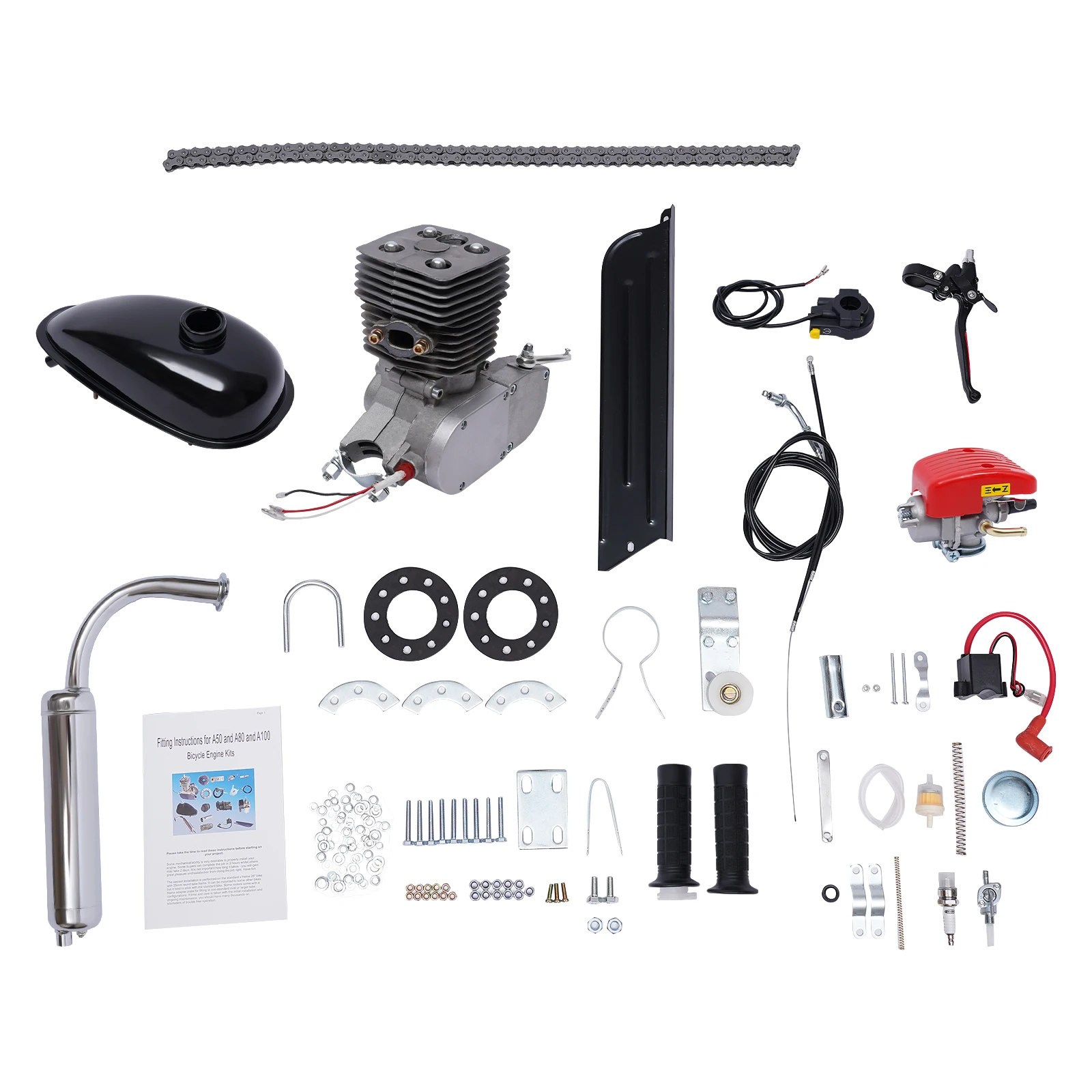 Full Set 100cc Bike Motorized Motor 36 Tooth 2 Stroke Bicycle Gas Engine Kit Motorcycle Accessories & Parts
Full Set 100cc Bike Motorized Motor 36 Tooth 2 Stroke Bicycle Gas Engine Kit Motorcycle Accessories & Parts