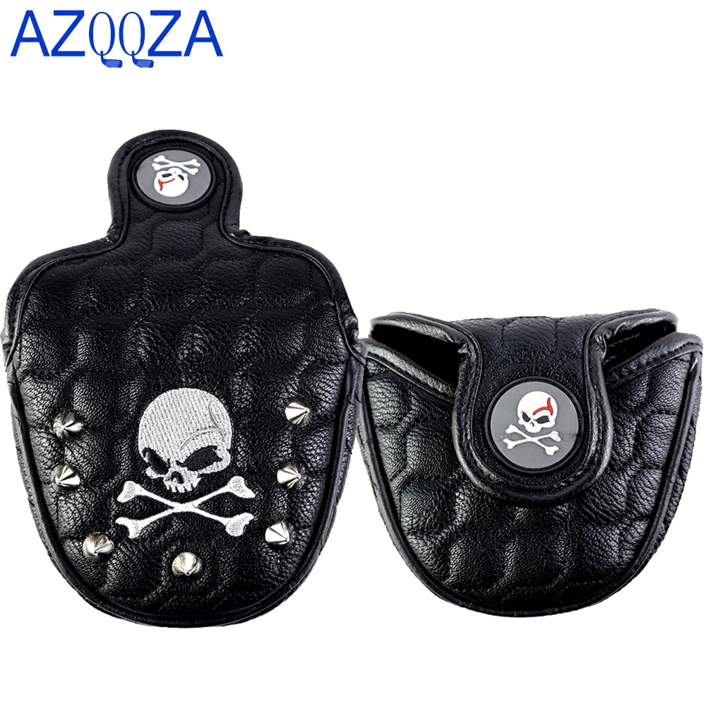 1pcs Golf Head Cover Black Headcover With Skull Rivets Putter Magnetic Closure Synthetic Leather Covers Gift For Golfer
1pcs Golf Head Cover Black Headcover With Skull Rivets Putter Magnetic Closure Synthetic Leather Covers Gift For Golfer