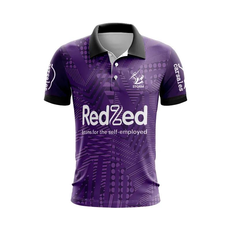 2024 Melbourne Storm Mens Purple Training Tee Rugby POLO SHIRT JERSEY size S--5XL ( Print name and number )
2024 Melbourne Storm Mens Purple Training Tee Rugby POLO SHIRT JERSEY size S--5XL ( Print name and number )