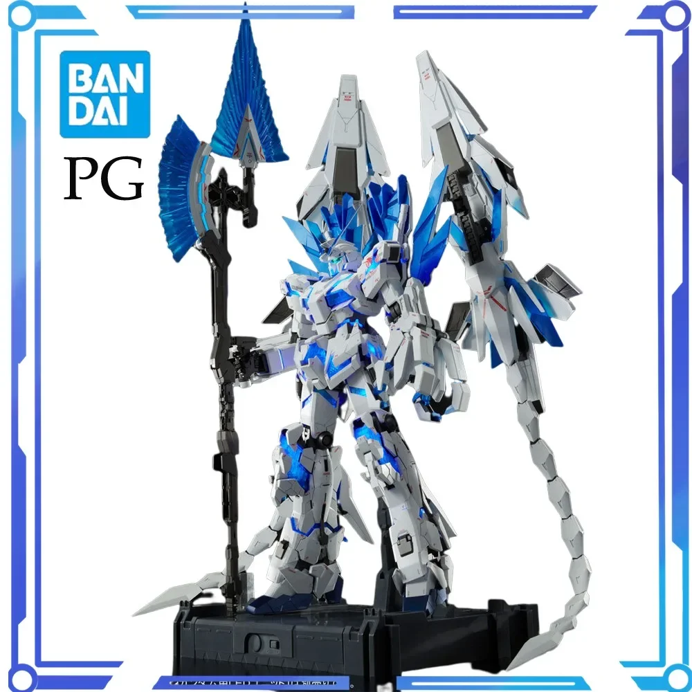 

Bandai Original PB PG 1/60 Unicorn Gundam Perfectibility Full Psycho-frame Prototypr Mobile Gunpla Model Assembly Action Figure