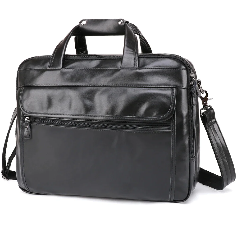 Head layer cowhide briefcase business retro lie fallow leather 15.6 inch fashion laptop bag oil waxed crossbody men
Head layer cowhide briefcase business retro lie fallow leather 15.6 inch fashion laptop bag oil waxed crossbody men