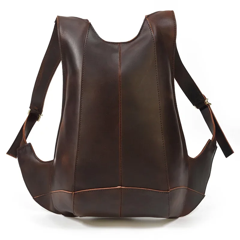 Vintage Men crazy horse real leather shoulder bag male handmade cow leather backpacks boy 13 inch Laptop school book backpack
Vintage Men crazy horse real leather shoulder bag male handmade cow leather backpacks boy 13 inch Laptop school book backpack