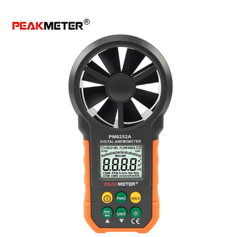 PEAKMETER PM6252A/PM6252B Digital Anemometer Wind Speed Air Volume Measuring Meter 30m/s LCD Display PM6252B with RH USB Port
PEAKMETER PM6252A/PM6252B Digital Anemometer Wind Speed Air Volume Measuring Meter 30m/s LCD Display PM6252B with RH USB Port