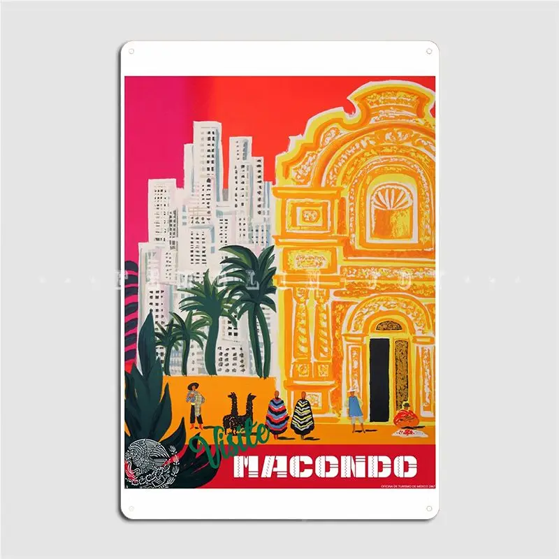 Visite Macondo Metal Sign Retro Club Bar Cinema Living Room Mural Painting Tin Sign PostersWall Decoration
Visite Macondo Metal Sign Retro Club Bar Cinema Living Room Mural Painting Tin Sign PostersWall Decoration