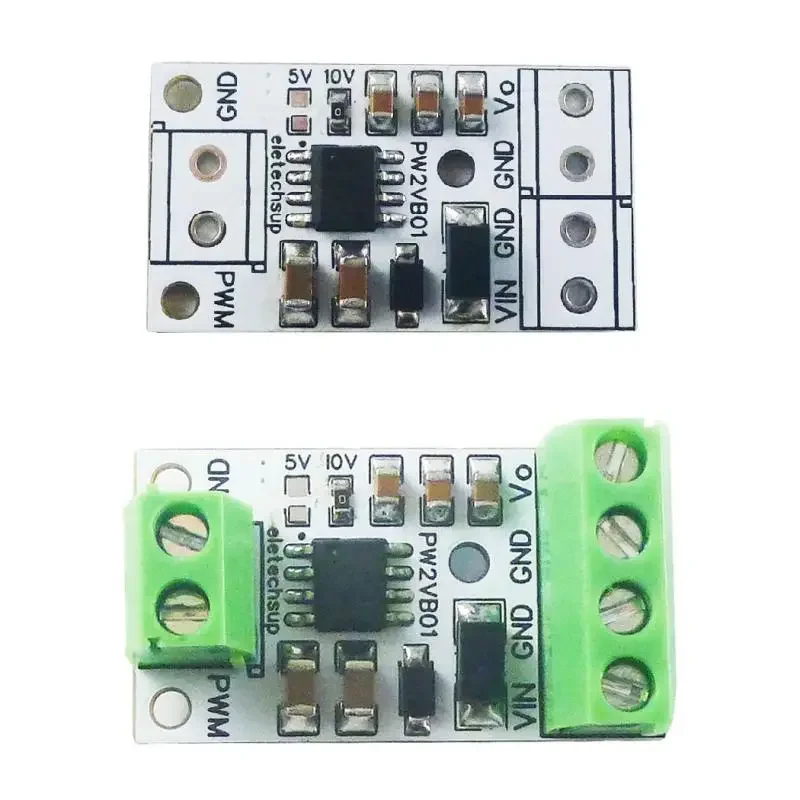 

5PCS PWM to DAC Converter Input Pulse Signal Output 0-5V/0-10V Voltage Analog for Arduino UNO MEGA2560 PLC NodeMCU
