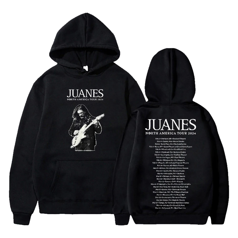 

Juanes Hoodie North America Tour 2024 Merch Unisex Long Sleeve Streetwear Women Men Hooded Sweatshirt Hip Hop Clothes