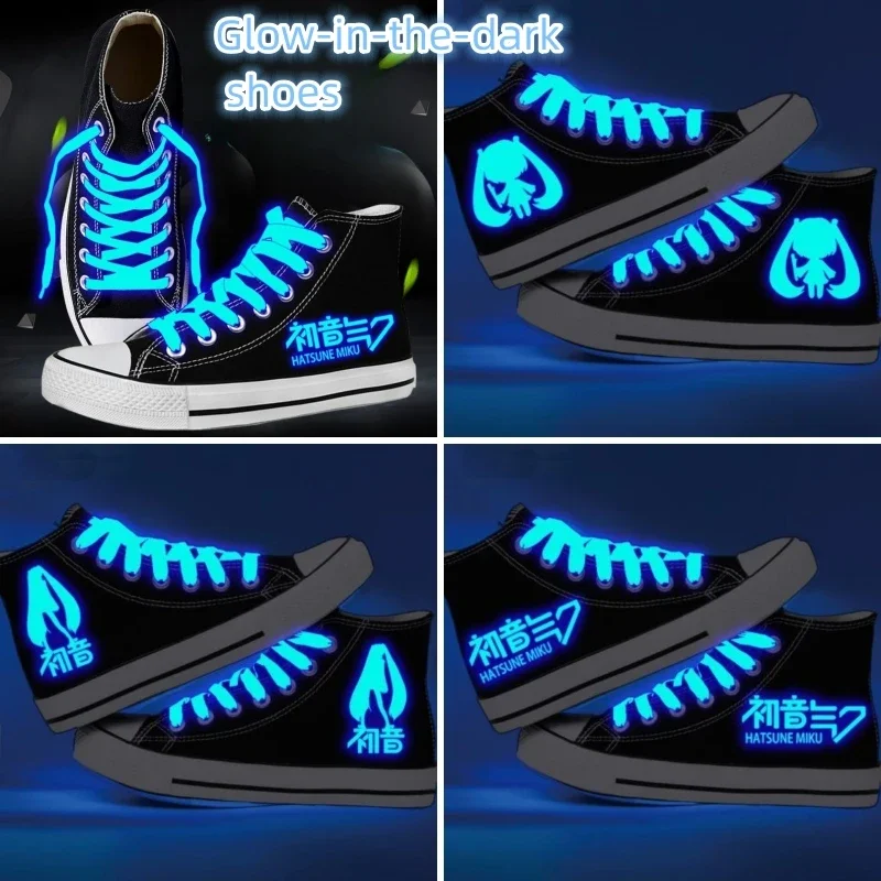 Светящиеся парусиновые ботинки Hatsune Miku, милые Мультяшные кроссовки в стиле аниме, кавайные дышащие ботинки для пар, Повседневная универсальная спортивная обувь
Светящиеся парусиновые ботинки Hatsune Miku, милые Мультяшные кроссовки в стиле аниме, кавайные дышащие ботинки для пар, Повседневная универсальная спортивная обувь