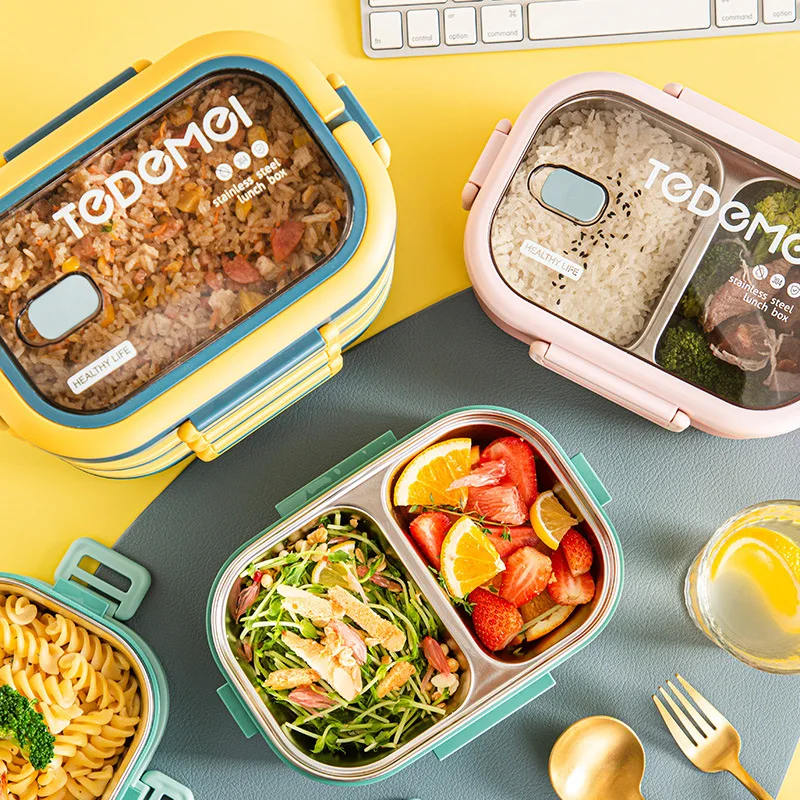 304 Stainless Steel Insulated Lunch Box, Double Layer Portable Multi-Layer Japanese Students Rice Container
304 Stainless Steel Insulated Lunch Box, Double Layer Portable Multi-Layer Japanese Students Rice Container