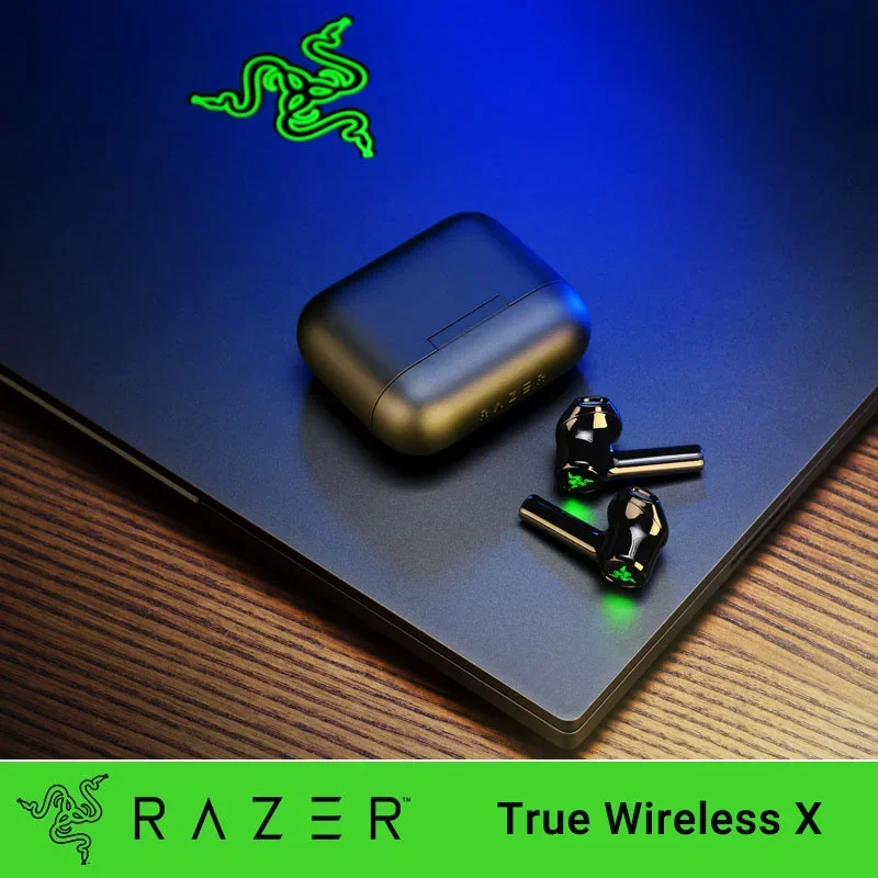 

Razer Hammerhead True X Wireless Gaming Earbuds Low Latency Bluetooth 5.2 TWS Black Smart Touch Sport Headphone for Huawei