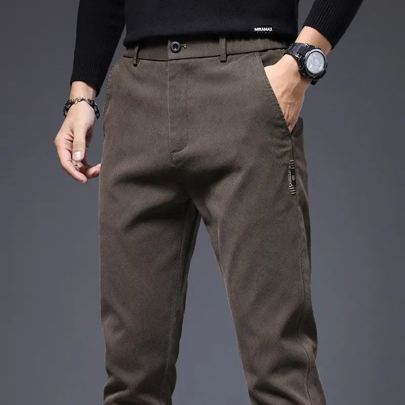 Casual Pants Men's Autumn Slim Straight High-end Business Trousers 2023 Winter Trend Versatile Men's Elastic Trousers 
Casual Pants Men's Autumn Slim Straight High-end Business Trousers 2023 Winter Trend Versatile Men's Elastic Trousers
