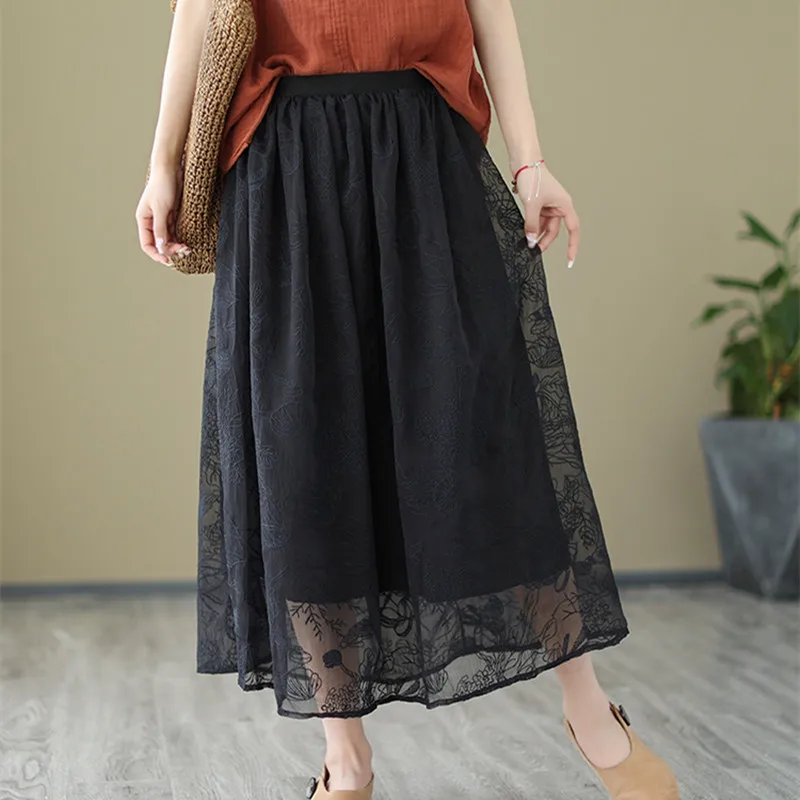 French Style Patchwork Lace Embroidery Floral Chic GIrl's Summer Skirts Office Lady Work Skirts Fashion Women Casual Midi Skirts
French Style Patchwork Lace Embroidery Floral Chic GIrl's Summer Skirts Office Lady Work Skirts Fashion Women Casual Midi Skirts