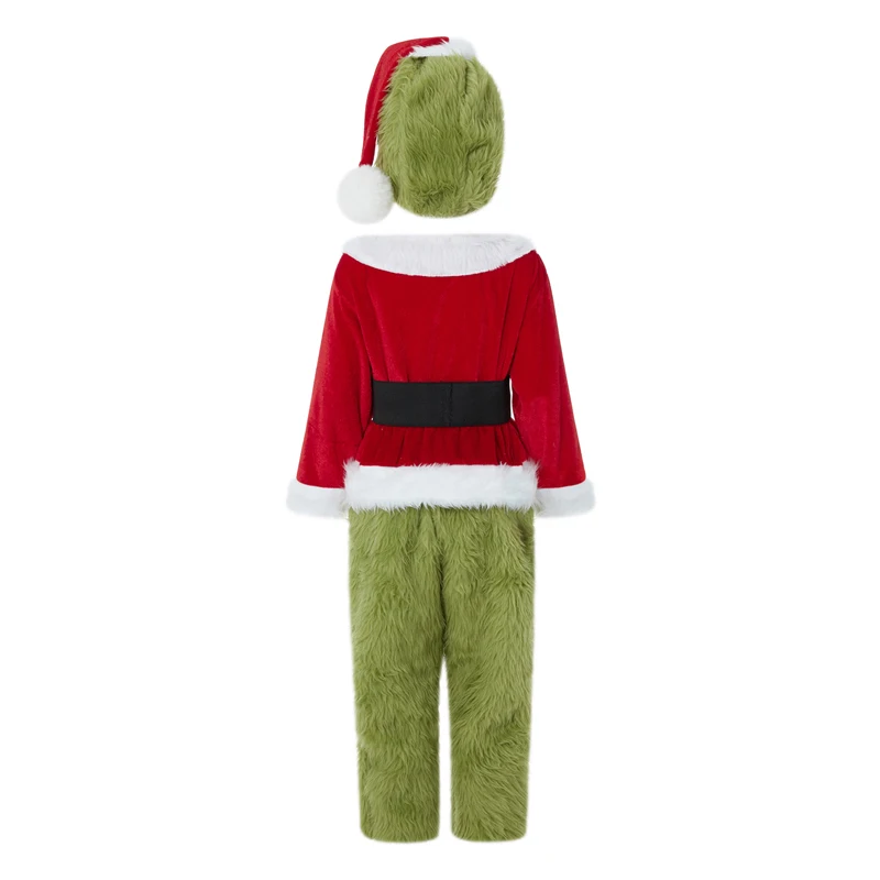 Adult Christmas Costume Women Men Green Monster Outfit 5Pcs Deluxe Tops Pants Hat Gloves Shoes Cover Family Matching Suits
Adult Christmas Costume Women Men Green Monster Outfit 5Pcs Deluxe Tops Pants Hat Gloves Shoes Cover Family Matching Suits
