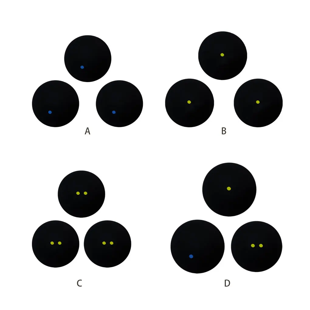 Black Sturdy And Durable Rubber - Professional Squash Balls Rubber Is Sturdy And Durable Single yellow dot
Black Sturdy And Durable Rubber - Professional Squash Balls Rubber Is Sturdy And Durable Single yellow dot