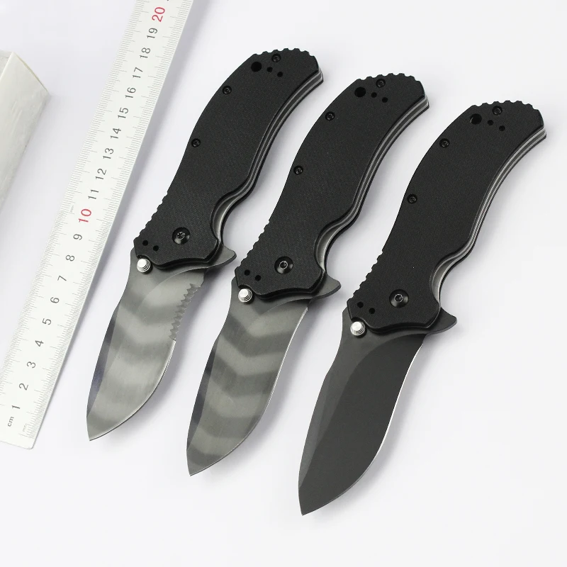 

Z0350 Folding Pocket Knife Half Tooth S30V Full Blade EDC Hunting Tactical Survival Knives Multifunctional Tools Knife for Men