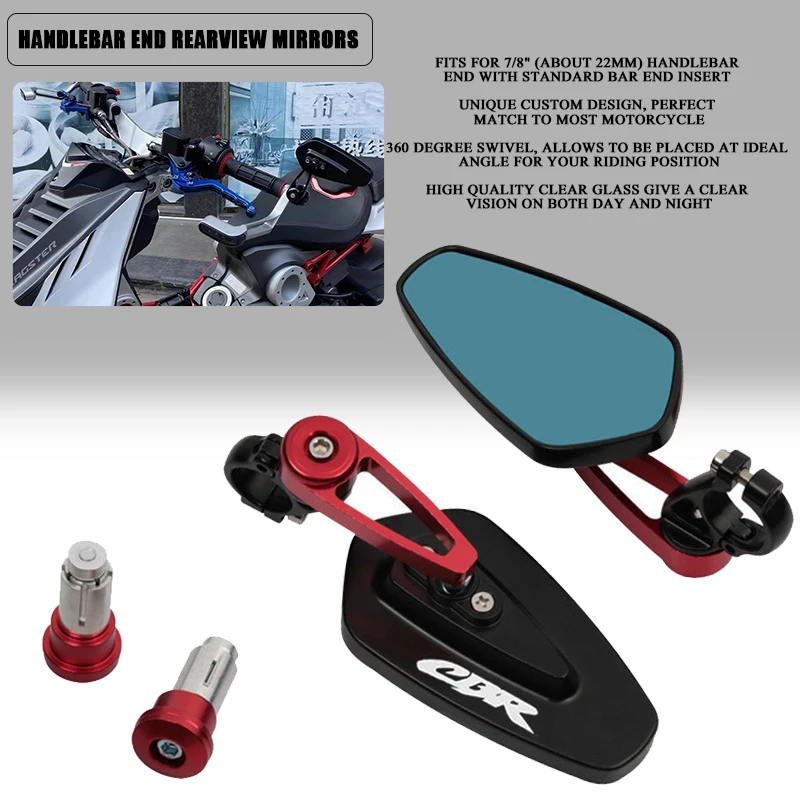 Зеркала заднего вида на руль мотоцикла для Honda CBR600RR CBR1000RR CBR650R CBR500R CBR 600RR 1000RR 650R 500RR 600
Зеркала заднего вида на руль мотоцикла для Honda CBR600RR CBR1000RR CBR650R CBR500R CBR 600RR 1000RR 650R 500RR 600