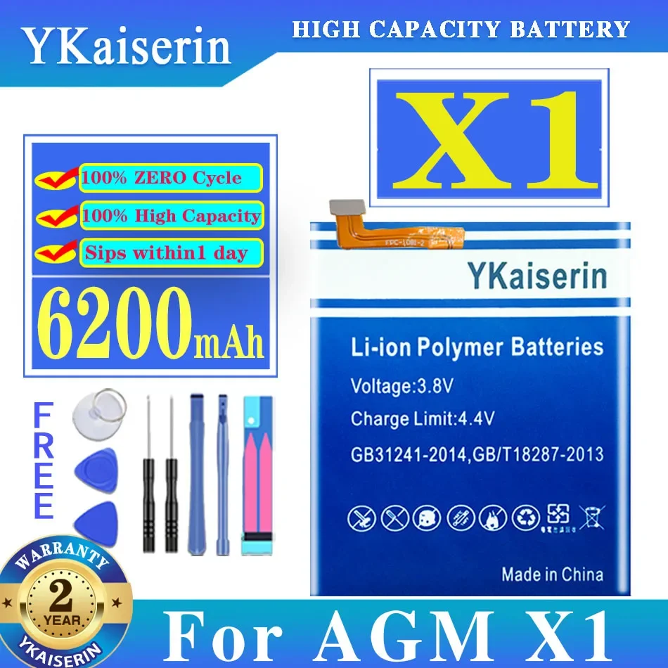 Ykaisсеребрин для AGM X1 Аккумулятор X 1 6200 мАч сменный аккумулятор + Инструменты
Ykaisсеребрин для AGM X1 Аккумулятор X 1 6200 мАч сменный аккумулятор + Инструменты