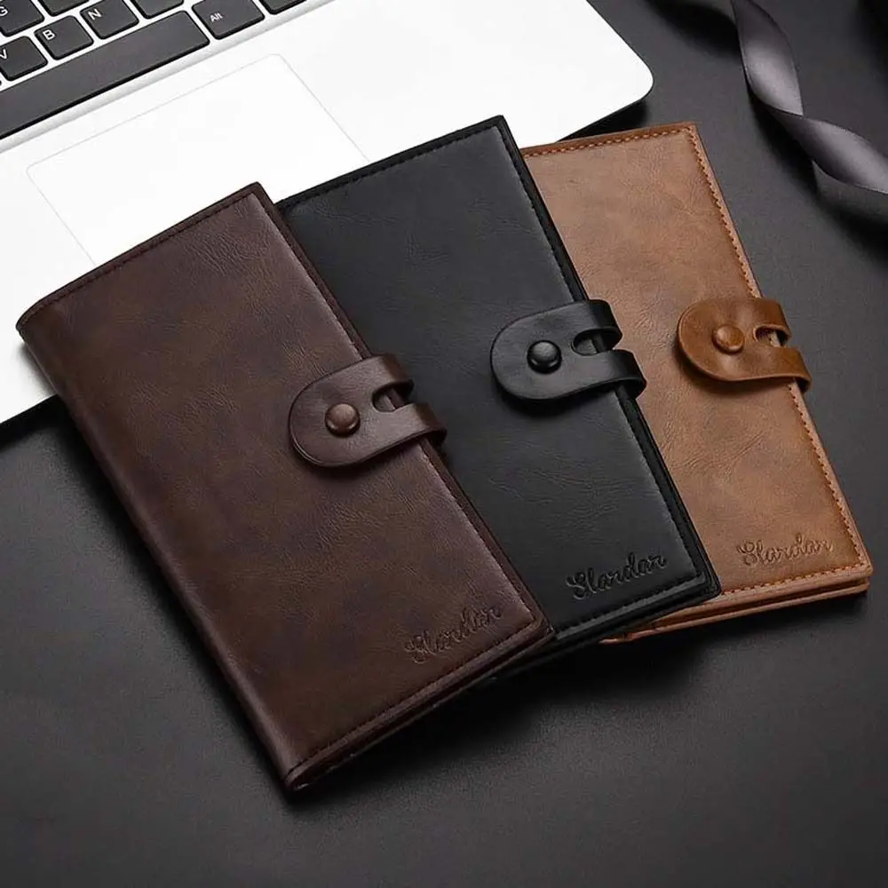 

Classic Portable Credit Card Bag Cash Clip PU Leather Multi-slot Business Card Holder Coin Purse ID Card Cover Men Wallet