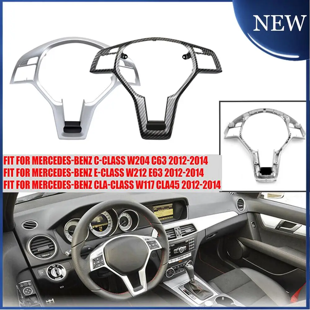 Brand New Steering Wheel Trim Cover For Mercedes Benz C-Class E-Class W176 W204 W212 2012-2014 Silver And Carbon Fiber Style
Brand New Steering Wheel Trim Cover For Mercedes Benz C-Class E-Class W176 W204 W212 2012-2014 Silver And Carbon Fiber Style