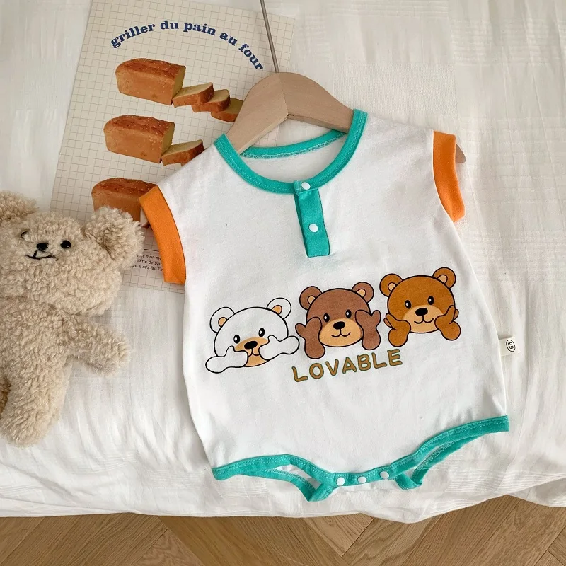 Cute Newborn Baby Boy Girl Summer Clothes 0-24Months Infant Kids Cartoon Bear Pattern Cotton Bodysuit Outfits Casual Clothes
Cute Newborn Baby Boy Girl Summer Clothes 0-24Months Infant Kids Cartoon Bear Pattern Cotton Bodysuit Outfits Casual Clothes