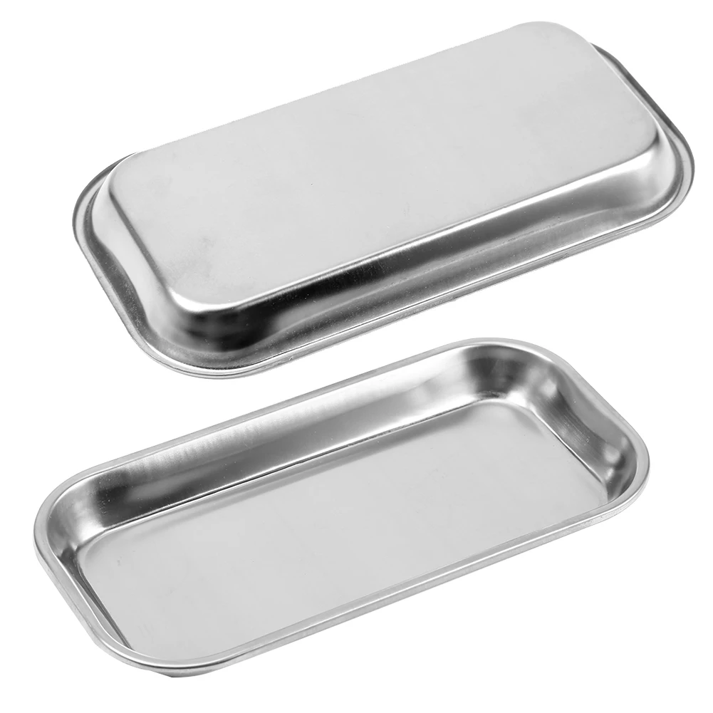Stainless Steel Dental Medical Surgical Tray Medical Dental Surgical Cosmetic Tattoo Accesories Dental Dish Lab Instrument Tool
Stainless Steel Dental Medical Surgical Tray Medical Dental Surgical Cosmetic Tattoo Accesories Dental Dish Lab Instrument Tool