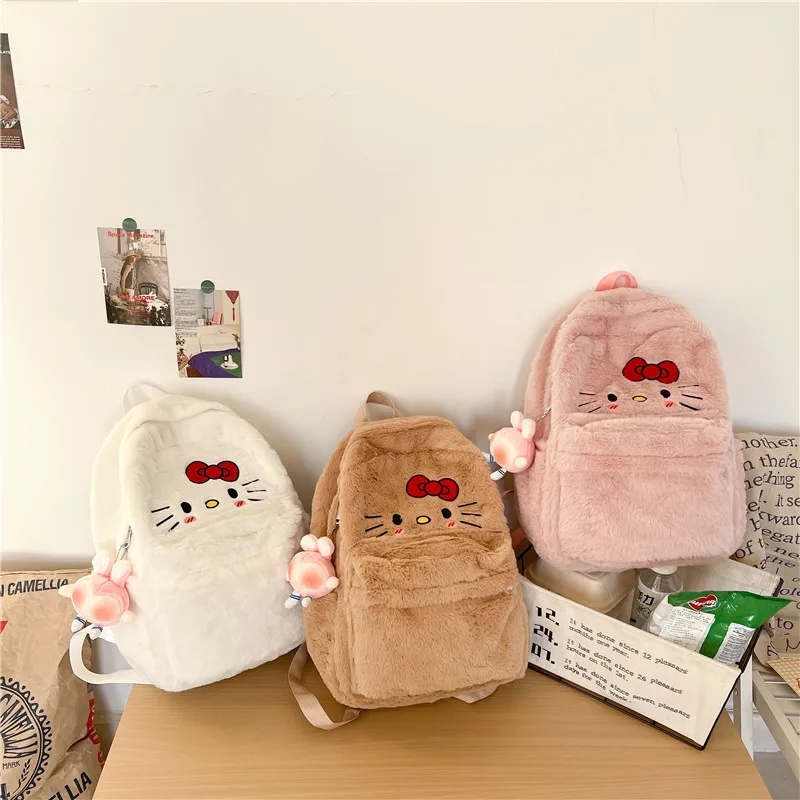 Sanrio Kawaii Anime Cute Hello Kitty Various Colors Plush Schoolbag Cartoon A Girl's Heart Christmas Halloween Girls Gifts
Sanrio Kawaii Anime Cute Hello Kitty Various Colors Plush Schoolbag Cartoon A Girl's Heart Christmas Halloween Girls Gifts