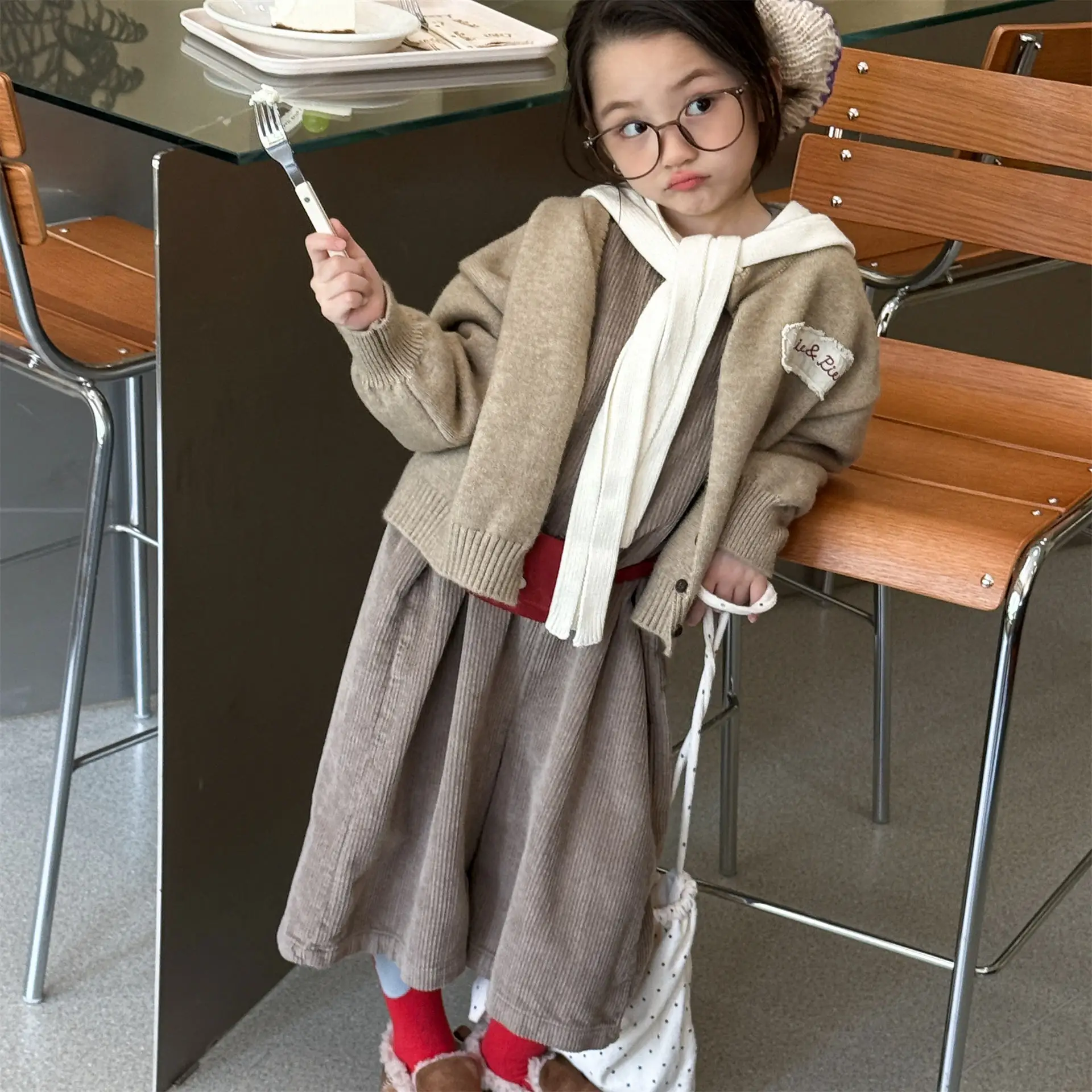 205 Autumn New Children Long Sleeve Knit Cardigan Fashion Girls Sweater Coat Kids Cotton Knitwear Jacket Baby Clothes 16 Se357e0ede37a462f8bc3407027a87c94V