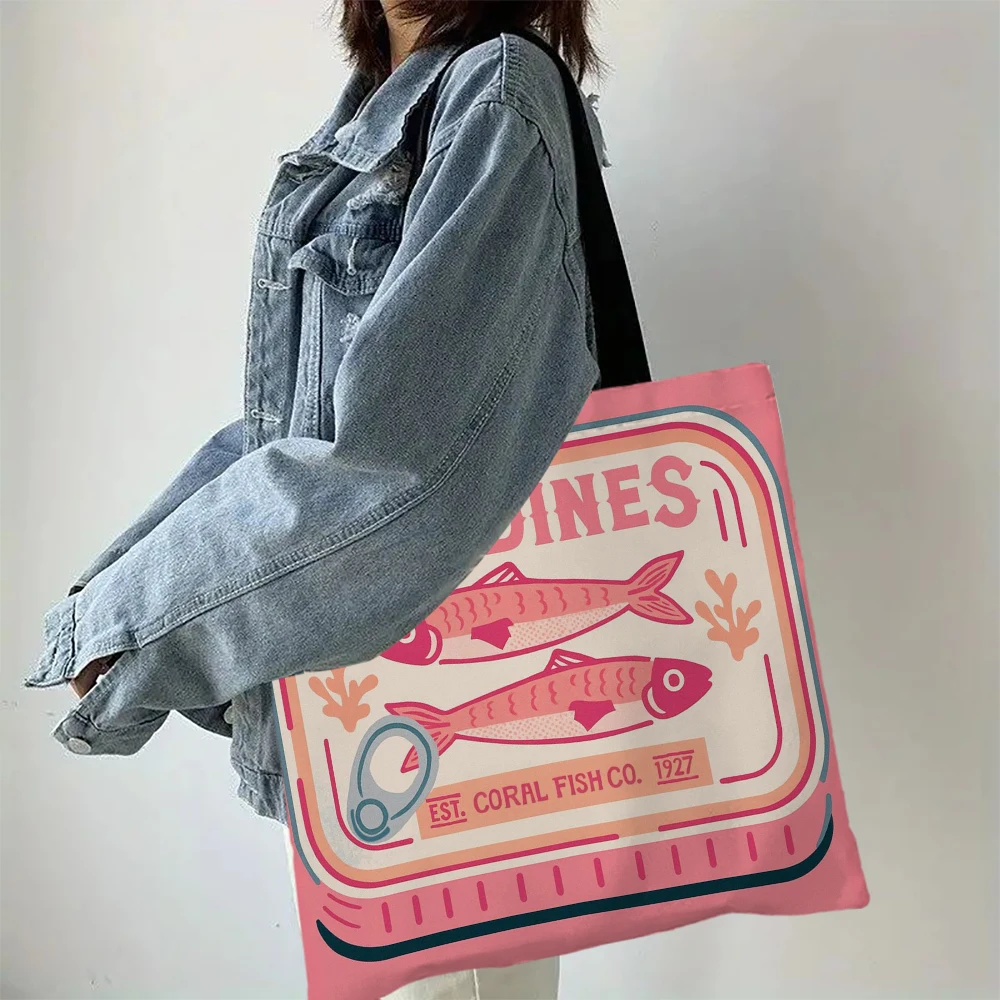 Sardine Graphic Tote Bag 6 Se35890a78b6641fca3b2280ffaa3d6b5D