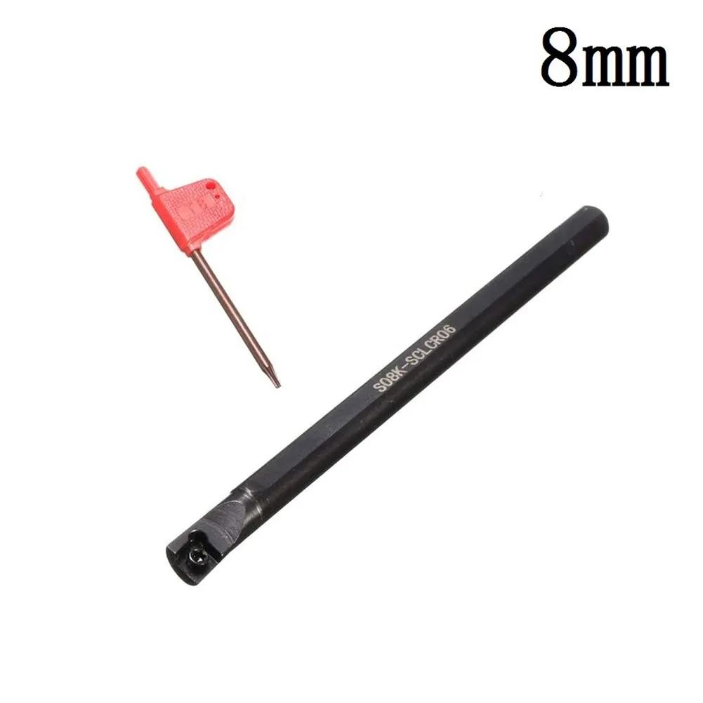 Profiling Bar Turning Tool Lathe Boring Bar 6mm 7mm 8mm 10mm SCLCR06 T8 Wrenchs10pcs CCMT060204-HM Insert
Profiling Bar Turning Tool Lathe Boring Bar 6mm 7mm 8mm 10mm SCLCR06 T8 Wrenchs10pcs CCMT060204-HM Insert