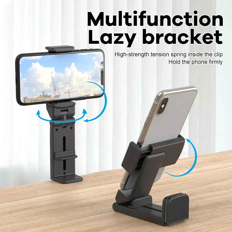 

Airplane Phone Holder Portable Travel Stand Desk Foldable Adjustable Rotatable Selfie Holding Train Seat Clip Lazy Bracket