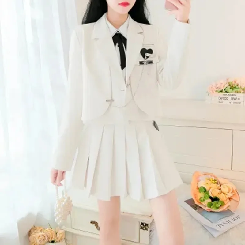 DALMAZZO 2023 New Autumn Student Sweet Preppy Cardigan Short Suit Jacket + Pleated Mini Skirt 2 Piece Sets Women's Suits Outfits
DALMAZZO 2023 New Autumn Student Sweet Preppy Cardigan Short Suit Jacket + Pleated Mini Skirt 2 Piece Sets Women's Suits Outfits
