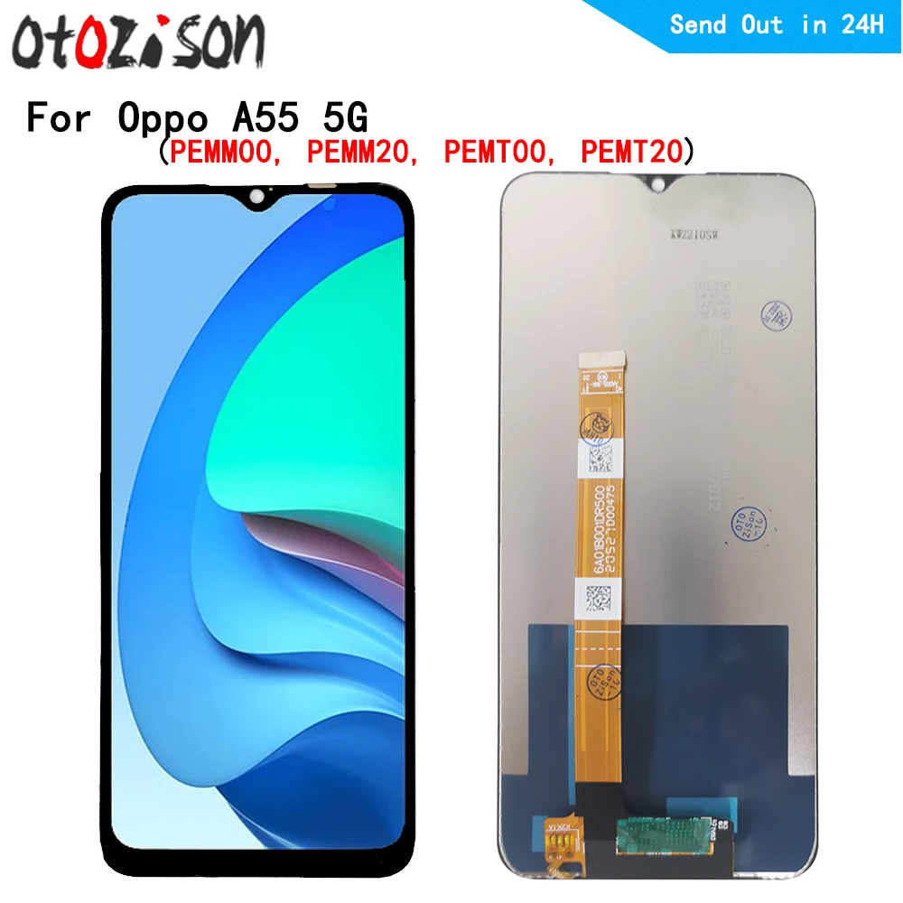 6.5" IPS Screen For Oppo A55 5G PEMM00, PEMM20, PEMT00, PEMT20 LCD Display Screen Touch Panel Digitizer With Frame Assembly
6.5" IPS Screen For Oppo A55 5G PEMM00, PEMM20, PEMT00, PEMT20 LCD Display Screen Touch Panel Digitizer With Frame Assembly