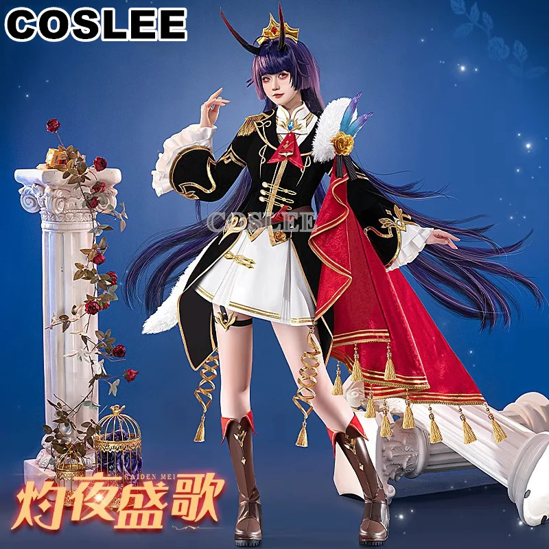 

COSLEE Raiden Mei Cosplay Costume Honkai Impact 3 Gorgeous Uniform Halloween Party Outfit Women Role Play Clothing Game Suit New