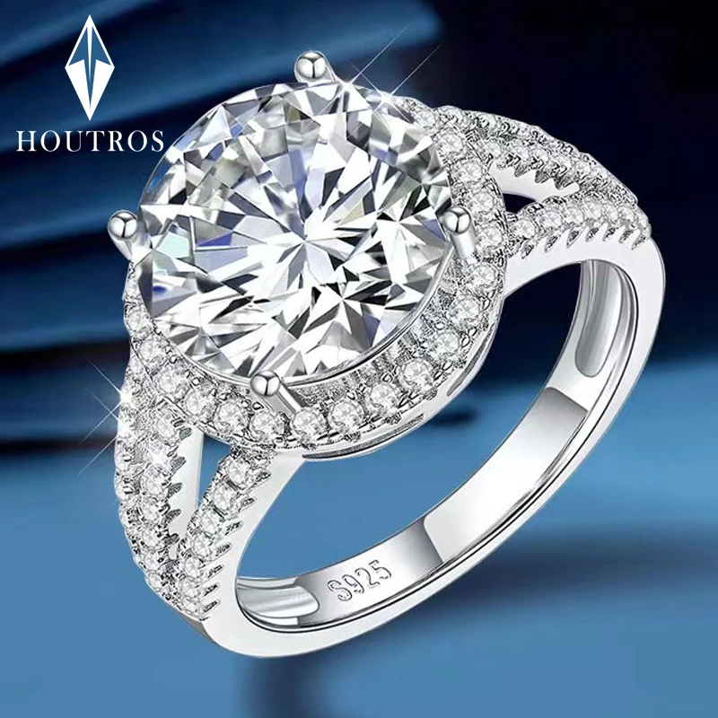 Houtros 5 Carat D VVSI Moissanite Diamond Rings Luxury 925 Sterling Silver Sparkling Engagement Wedding Band Fine Jewelry GRA
Houtros 5 Carat D VVSI Moissanite Diamond Rings Luxury 925 Sterling Silver Sparkling Engagement Wedding Band Fine Jewelry GRA