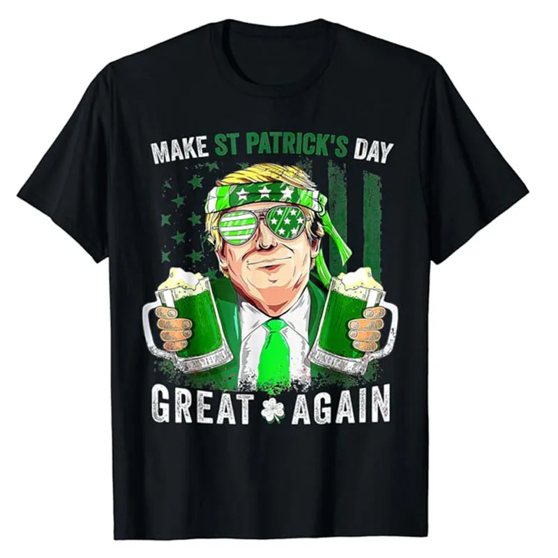 Make St Patricks Day Great Again Funny Trump Men Women T-Shirt Raise A Glass or Pint of Beer for Our Savior President Trump Tees
Make St Patricks Day Great Again Funny Trump Men Women T-Shirt Raise A Glass or Pint of Beer for Our Savior President Trump Tees