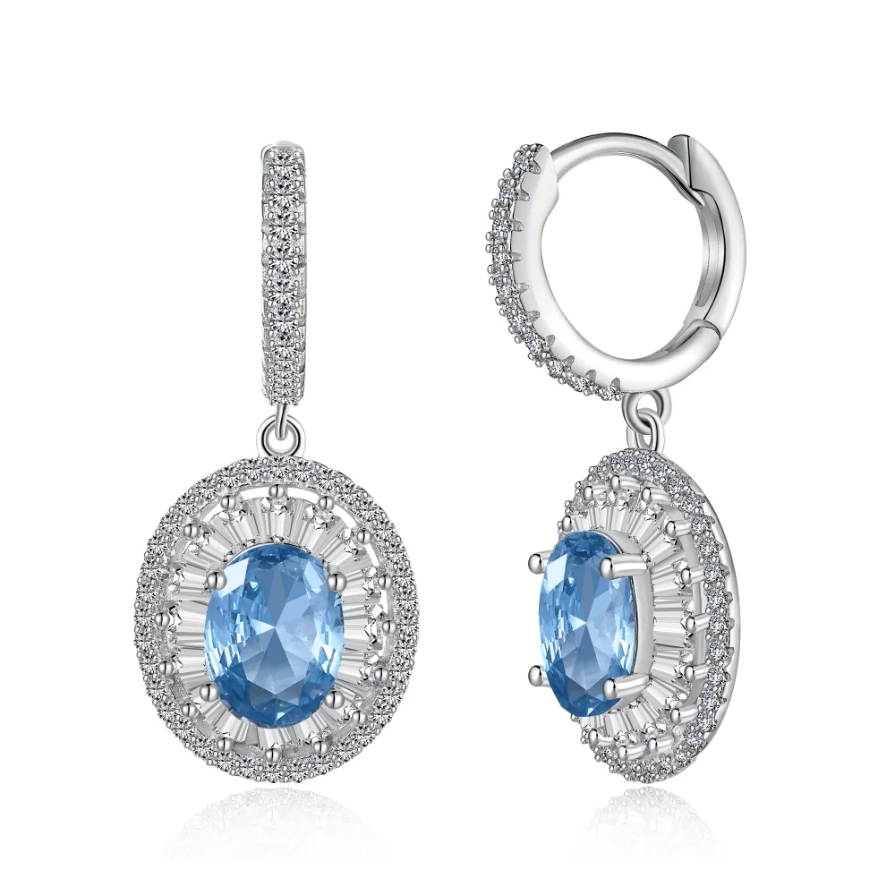 TEQUILA Sky Blue Round Earrings Sterling Silver Exquisite Fashion Charm High-end Earrings Banquet Party Jewelry Birthday Gift
TEQUILA Sky Blue Round Earrings Sterling Silver Exquisite Fashion Charm High-end Earrings Banquet Party Jewelry Birthday Gift