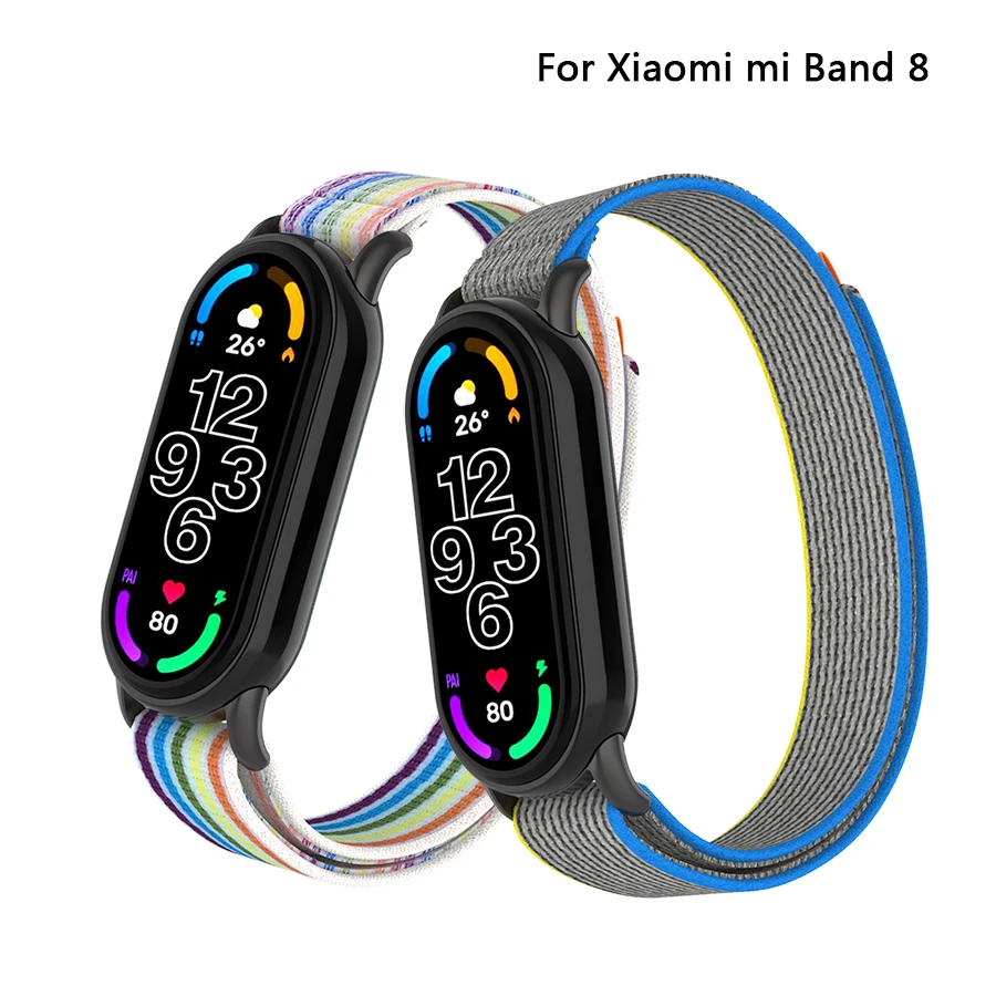 Ремешок нейлоновый для Mi Band 8, сменный разноцветный браслет для Xiaomi Mi Band 8
Ремешок нейлоновый для Mi Band 8, сменный разноцветный браслет для Xiaomi Mi Band 8