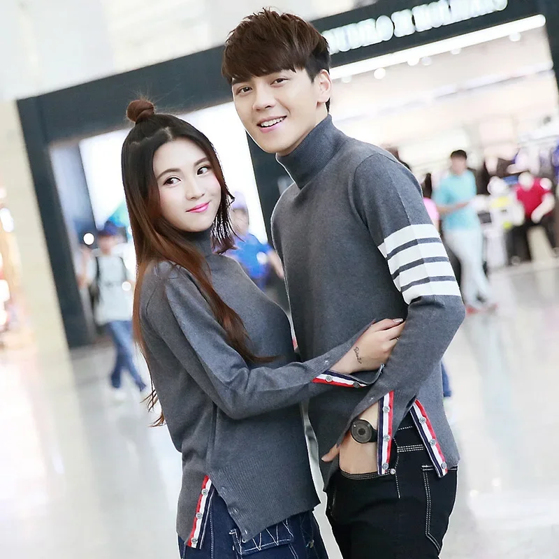 Hot Sale Long Sleeve Spring Autumn Lover Couple Wool Sweaters TB Style BrandNew Women Men Knitted Turtleneck Sweater Fashion Top
Hot Sale Long Sleeve Spring Autumn Lover Couple Wool Sweaters TB Style BrandNew Women Men Knitted Turtleneck Sweater Fashion Top