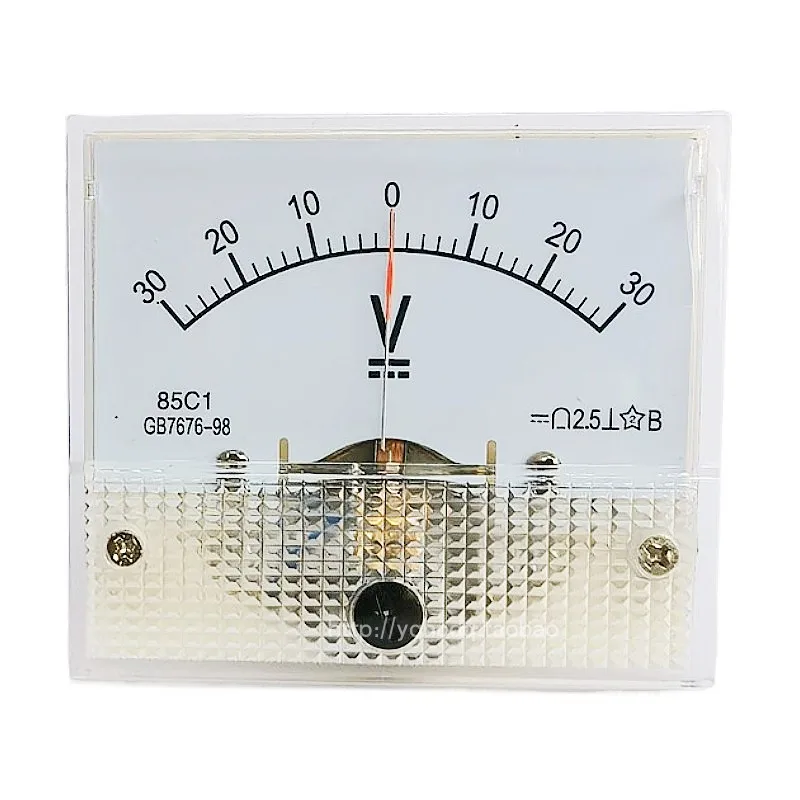 85c1 pointer type DC positive and negative voltmeter 5v10v15v20v30v50v100v500v bidirectional indicator
85c1 pointer type DC positive and negative voltmeter 5v10v15v20v30v50v100v500v bidirectional indicator