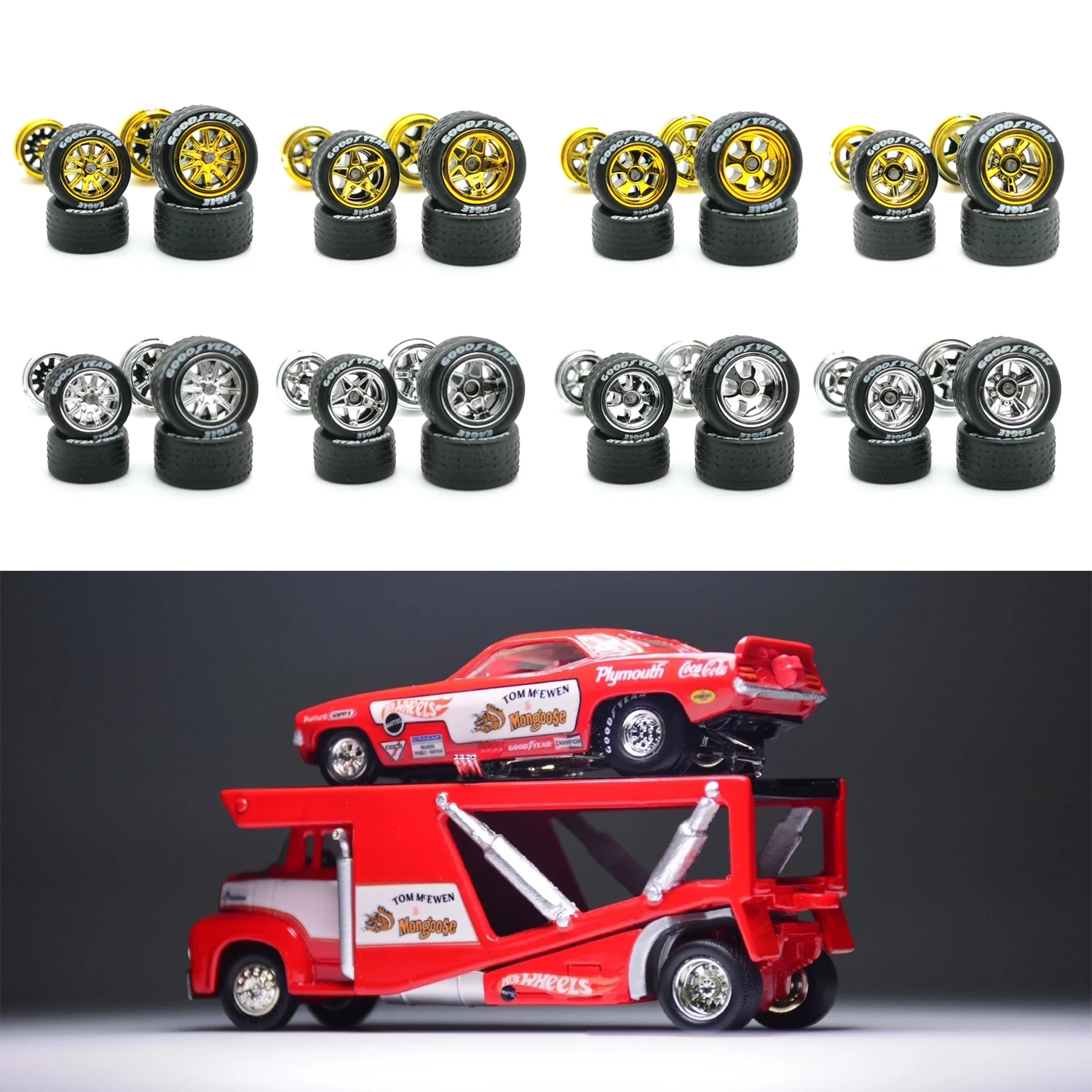 Автомобильные колеса из сплава Пластиковые для Hotwheels с резиновыми шинами, базовые модифицированные детали, гоночные автомобили, игрушки Tomica, мини-колесо
Автомобильные колеса из сплава Пластиковые для Hotwheels с резиновыми шинами, базовые модифицированные детали, гоночные автомобили, игрушки Tomica, мини-колесо