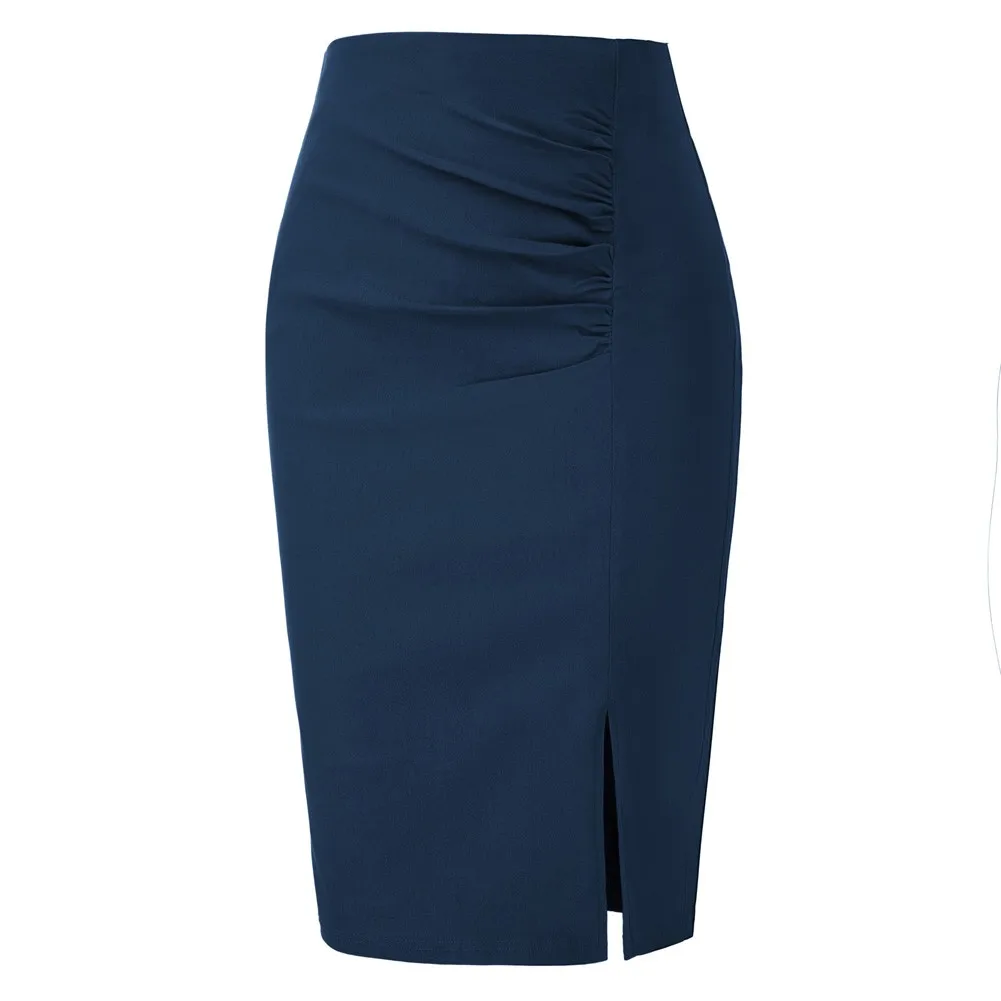 BP Women's Ruched Front Pencil Skirt Elegant Slim High Waist Side Split Back Zipper Hips-Wrapped Formal Business Pencil Skirts
BP Women's Ruched Front Pencil Skirt Elegant Slim High Waist Side Split Back Zipper Hips-Wrapped Formal Business Pencil Skirts