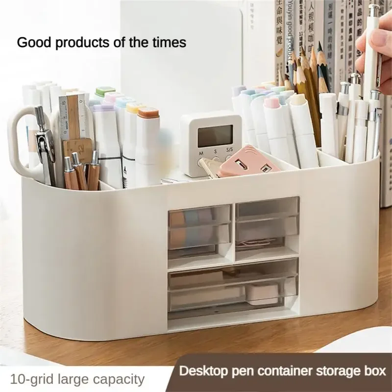 

Desktop Tidy Capacity Stationery Office Type Pen Educational Drawer Popular Storage Holder Grid Box High Supplies