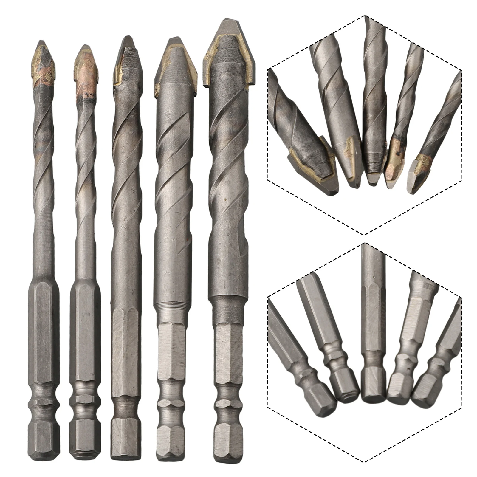 Staggered Edge Design Eccentric Drill Holes Foam Bricks 5Pcs Eccentric Drill Crooked Head Grey Multifunction Drill Bit Set
Staggered Edge Design Eccentric Drill Holes Foam Bricks 5Pcs Eccentric Drill Crooked Head Grey Multifunction Drill Bit Set