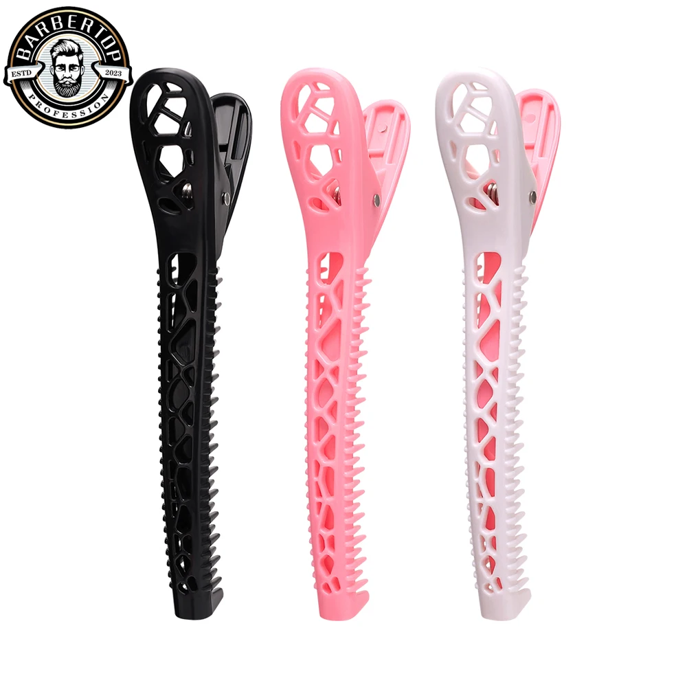 

Alligator Hair Clips Hairdressing Clamps Claws Hollow Out Clips Barber Toothed Belt Hairpin Strong Grip Salon Styling Tools