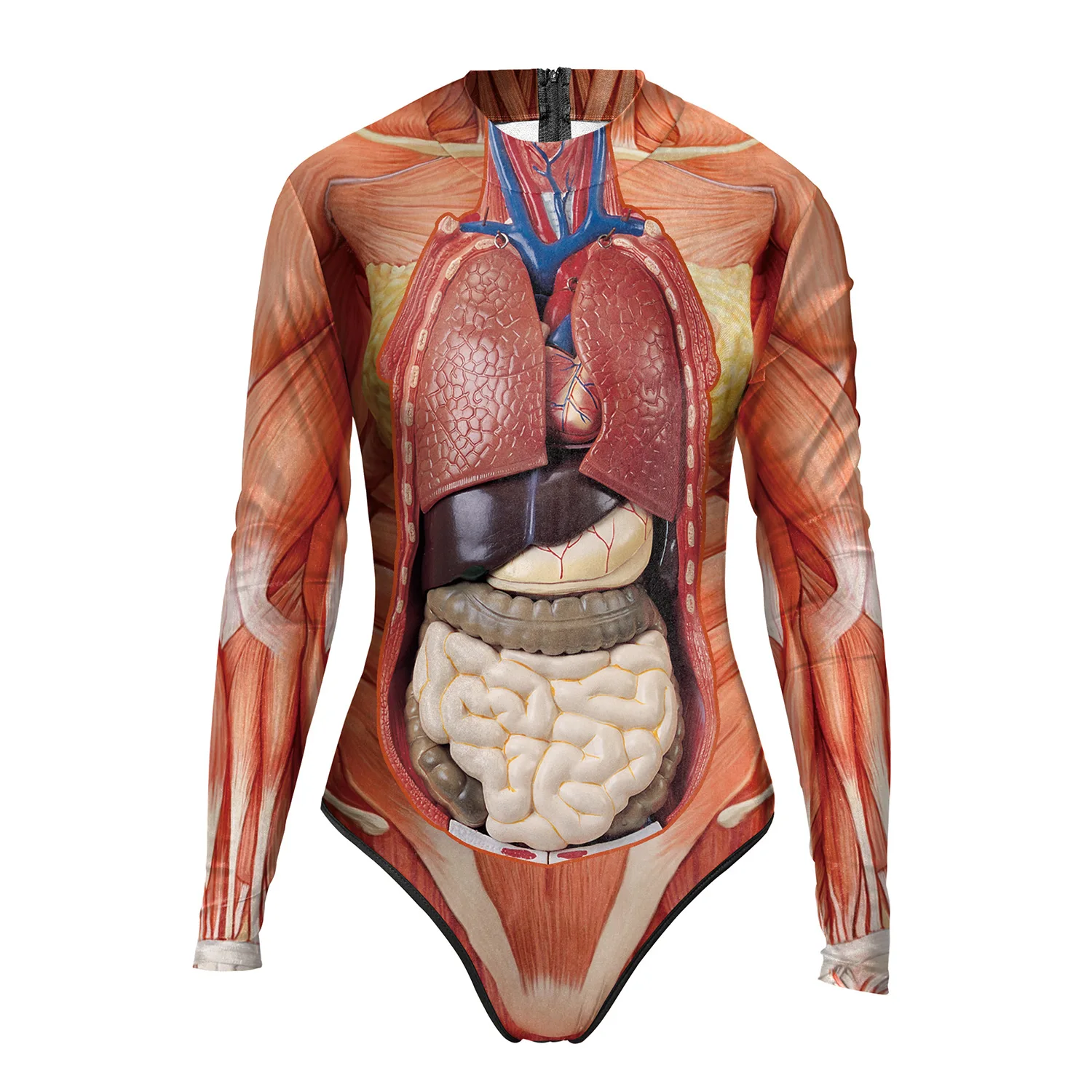 Human Anatomy 3D Print Long Sleeve Sexy One Piece Swimsuit Female Entrail Pattern Bodysuit Women Body Suit Casual Jumpsuit
Human Anatomy 3D Print Long Sleeve Sexy One Piece Swimsuit Female Entrail Pattern Bodysuit Women Body Suit Casual Jumpsuit